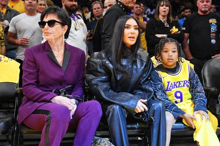Kim Kardashian Supports Son Saint with Tristan Thompson At Basketball Game.