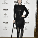 True Blood Star Anna Paquin Braves Red Carpet with Cane 